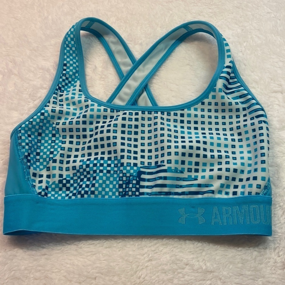 Under Armour Crossback Sports Bra XS-S Teal ArtDeco